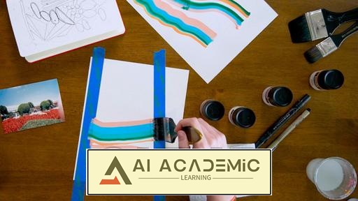 نقاشی آکریلیک - بازی با الهامات، رنگ و فرم