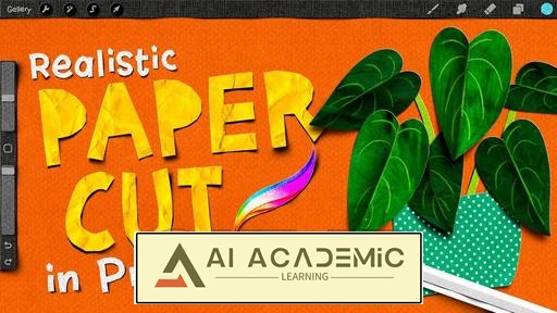 تصاویر واقع‌گرایانه با برش کاغذ در Procreate