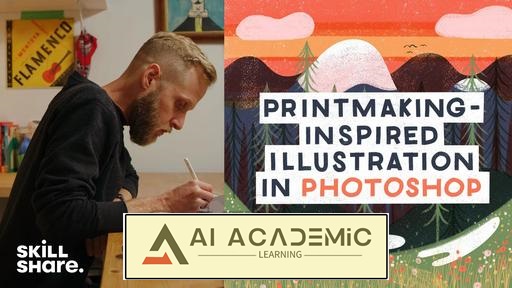 دوره Live Encore - تصاویر الهام‌گرفته از چاپ دستی در فوتوشاپ