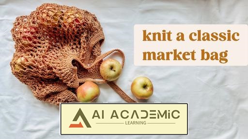 بافت توری آسان: بافتن یک کیف خرید کلاسیک