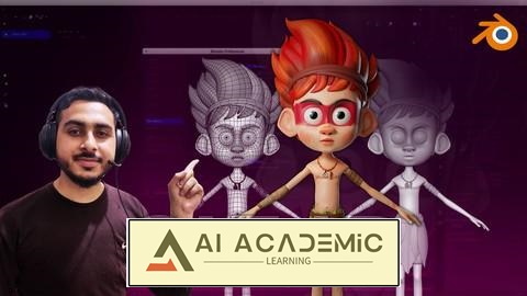 مدل‌سازی کاراکتر سه‌بعدی در بلندر از ابتدا تا پیشرفته