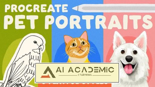 پرتره‌های حیوان خانگی در Procreate - سه سبک بازیگوشانه