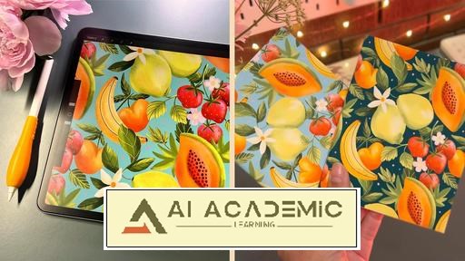 ایجاد الگوها در Procreate - الگوهای تکراری Half-drop