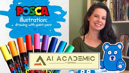 تصویرسازی POSCA - ترسیم با قلم‌های رنگی