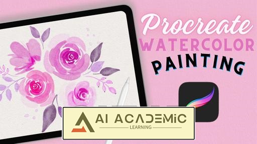 نقاشی آبرنگ Procreate: چگونه کاراکترها، گل‌های آبرنگ، برگ‌ها و موارد دیگر را نقاشی کنیم؟