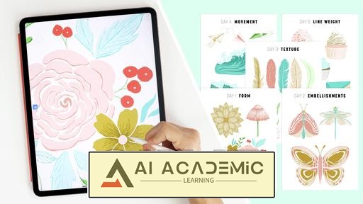 ارتقای طرح‌های برداری خود با خطوط: یک چالش 5 روزه در Adobe Fresco