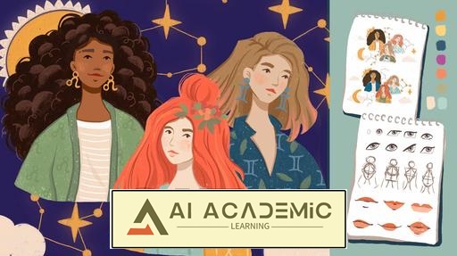 یافتن سبک خود با تصویرسازی از پرتره‌ کاراکتر - ترسیم چهره‌های الهام‌ گرفته از طالع‌بینی