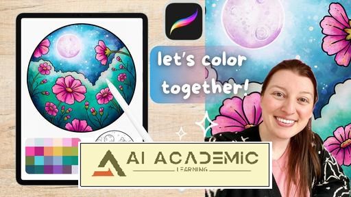 یادگیری رنگ‌آمیزی در Procreate و بررسی این سرگرمی دلپذیر - همراه با صفحات رنگ‌آمیزی رایگان