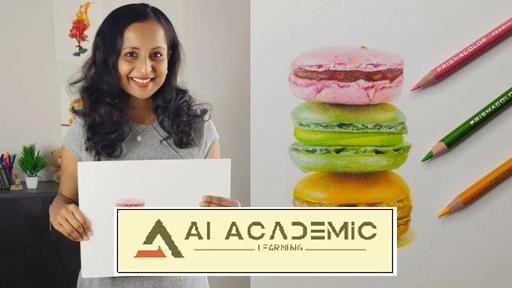 آموزش آسان تصاویر مرجع و نقاشی‌های مداد رنگی: تصویرسازی واقع‌گرایانه غذا