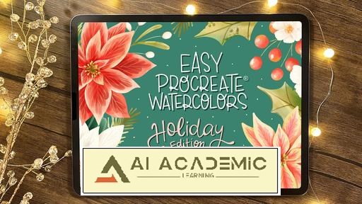 آبرنگ آسان در Procreate: نسخه تعطیلات