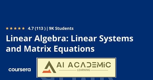 جبر خطی - سیستم‌های خطی و معادلات ماتریسی