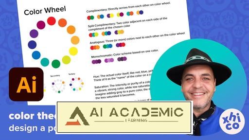 طراحی پوستر تئوری رنگ در Adobe Illustrator - رنگ و طراحی برای مبتدیان