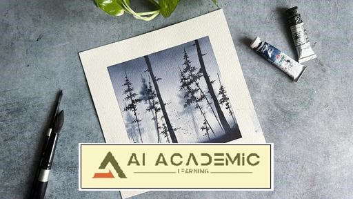 هنر طراوت‌بخش: نقاشی صبح مه‌آلود با آبرنگ