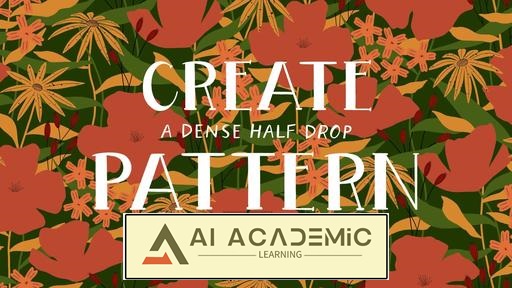 ساخت یک الگوی متراکم و گلدار Half Drop در Procreate