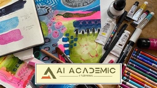 آزمایش‌های خلاقیت - نقاشی انتزاعی چند رسانه‌ای
