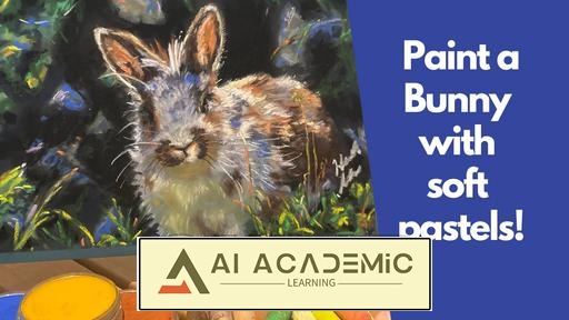 ظرافت سبیل و جادوی رنگ: نقاشی یک خرگوش با Pan Pastels و پاستل‌های نرم