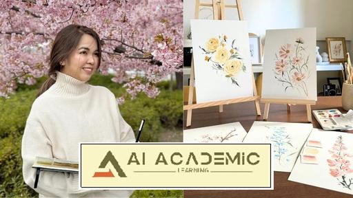 آبرنگ برای مبتدیان: 5 گل بهاری آسان برای نقاشی