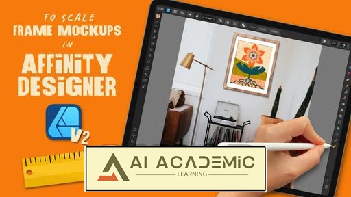 طراحی گرافیک - ساخت موکاپ‌های قاب با مقیاس دقیق در Affinity Designer برای iPad V2