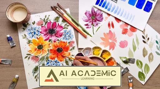 نقاشی آبرنگ گل‌های آزاد برای مبتدیان: رهایی از کمال‌گرایی در هنر