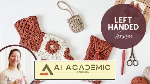 نسخه مخصوص چپ‌دست‌ها: مسترکلاس قلاب‌بافی Granny Squares