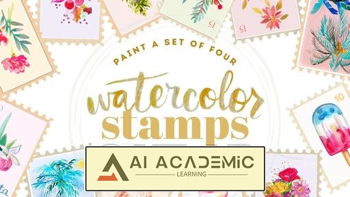 تمبرهای آبرنگی: نقاشی یک مجموعه چهارتایی در 30 دقیقه