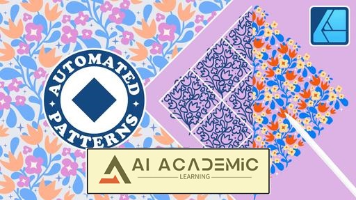 طراحی الگوی سطح - تکرار خودکار الماس در Affinity Designer