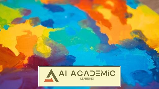 تسلط به کاردک نقاشی: نقاشی آبستره زنده بدون رنگ‌های کدر