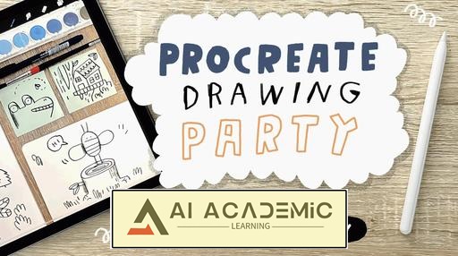 ترسیم مهمانی در Procreate - تصویرسازی دیجیتال روی آی‌پد