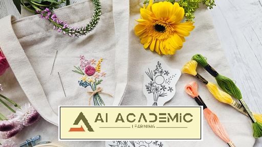 چسباندن و دوختن گلدوزی - تزئین با تثبیت‌کننده محلول در آب