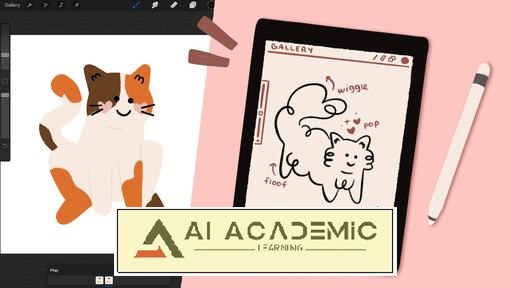 ساخت گیف‌های ساده و جذاب در Procreate: تصویرسازی و انیمیشن حیوان خانگی شما