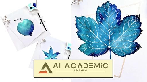 آبرنگ برای مبتدیان - هارمونی رنگی و تکنیک‌های ترکیب کردن برای خلق یک نقاشی برگ زنده