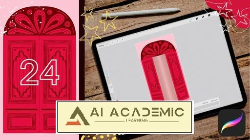 انتظار برای کریسمس - حلقه در متحرک در Procreate