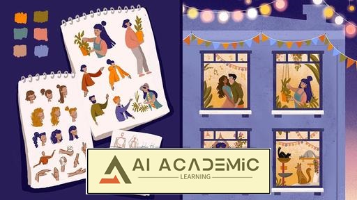 کشیدن آدم‌ها در Procreate - تصویرسازی کاراکتر دارای سبک برای مبتدیان