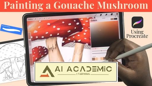 هنر 10 دقیقه‌ای - نقاشی قارچ‌های خیالی در Procreate