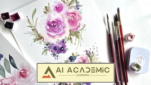 چگونه در کارهای ترکیبی، گل های رز آزاد و نامرتب را نقاشی کنیم؟ به همراه تمپلیت جایزه