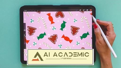ایجاد یک مجموعه کوچک الگوی کریسمس در Procreate + فروش بر اساس تقاضا