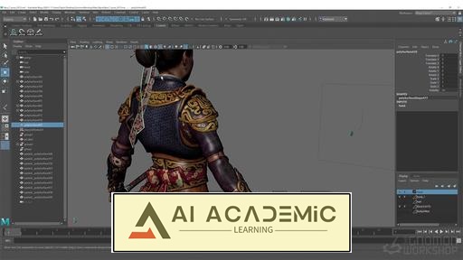 ریگ کردن کاراکتر در مایا برای تولید بازی