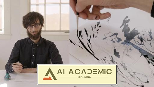 تصویرسازی با جوهر - تکنیک‌هایی برای قلم‌مو و خودکار