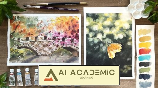 مناظر با آبرنگ - نقاشی با تکنیک‌های مدرن آبرنگ