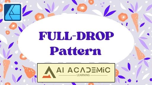 طراحی الگو در Affinity Designer: الگوی Full-Drop Repeat