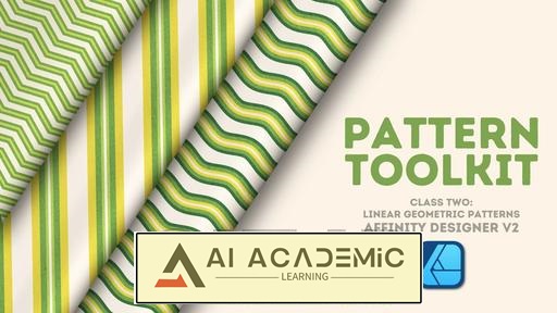 طراحی الگوی سطح در Affinity Designer V2 - الگوهای هندسی خطی