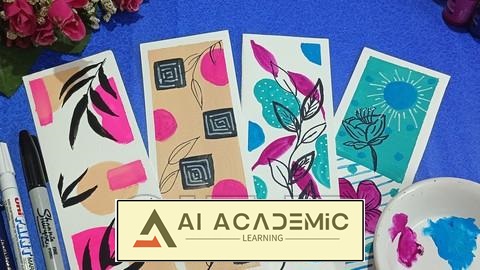 نقاشی های انتزاعی هنر بوهو - 4 بوک مارک زیبایی شناختی