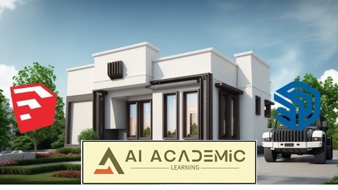 خانه ییلاقی 3 خوابه در SketchUp Pro از سطح پایه تا پیشرفته