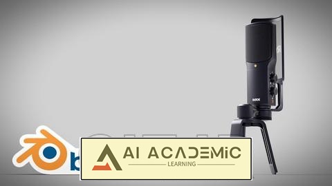 دوره BLENDER: مسترکلاس ساخت میکروفون Rode NT