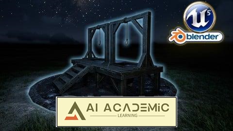 بلندر تا آنریل انجین 5 - پراپ‌های سه‌بعدی - دارهای قرون وسطایی