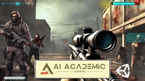 دوره کامل ساخت بازی سه‌بعدی زامبی اول شخص (FPS) در یونیتی برای مبتدیان