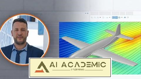 شبیه‌سازی آشفته COMSOL پیرامون یک ایرفویل NACA 0012
