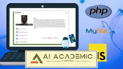 ایجاد اپلیکیشن هوش مصنوعی تبدیل ویدئو و صوت به متن - PHP ،MySQL و Whisper AI