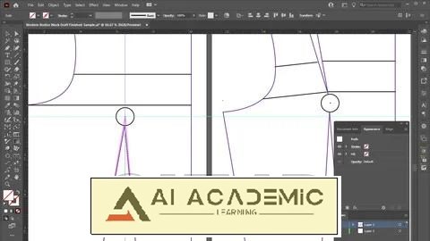 رسم الگوی پایه بالاتنه با استفاده از Adobe Illustrator