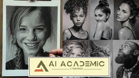 طراحی پرتره‌های فوتورئالیستی با مداد